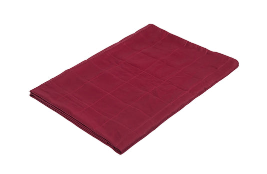 CHERRY RED COTTON WEIGHTED BLANKET | Sensory Owl