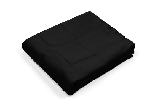 BLACK COTTON WEIGHTED BLANKET