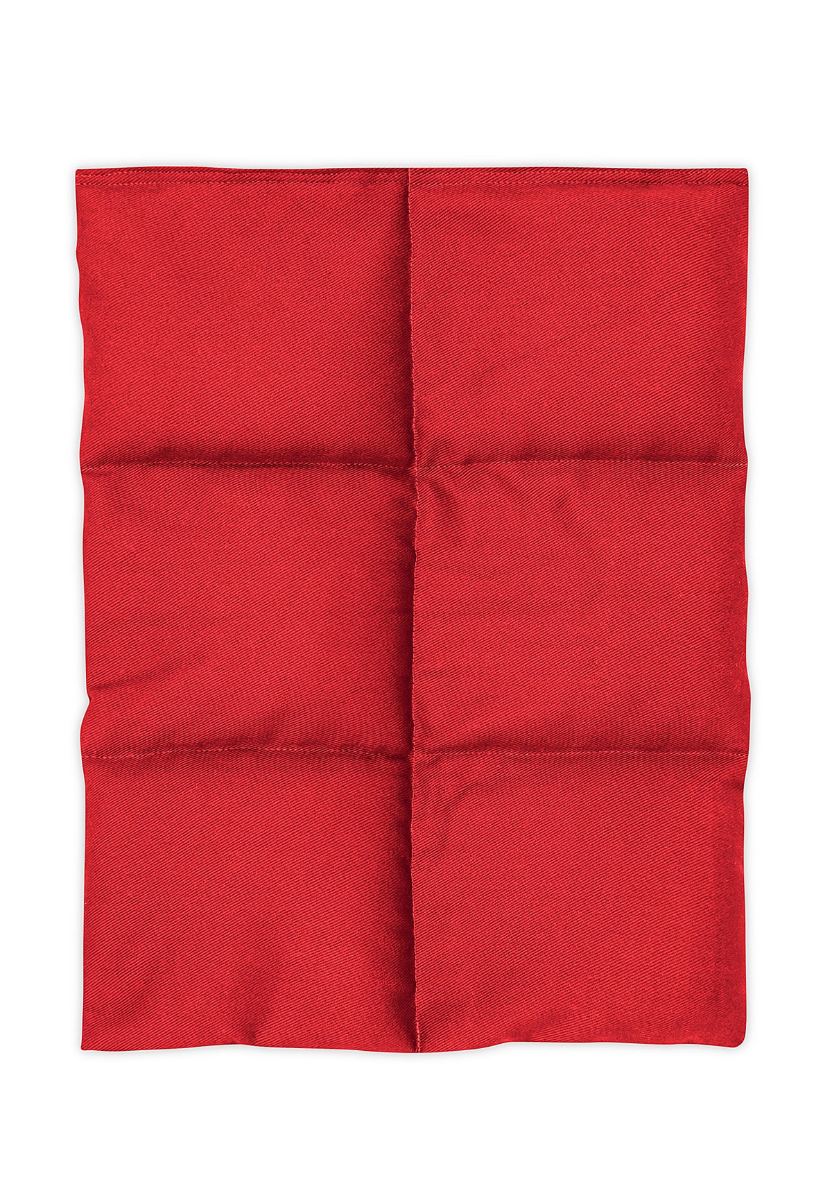 Plush Comfort Weighted Lap Pad red cotton top