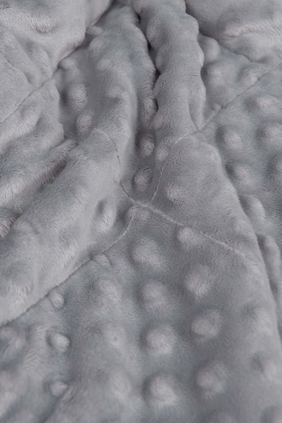 light grey minky top weighted blanket