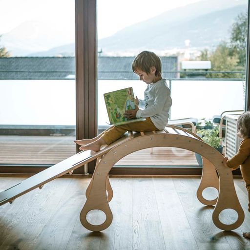 WOODEN ROCKER WITH A LADDER- GOOD WOOD