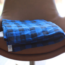 Load image into Gallery viewer, BLUE FLANNEL WEIGHTED BLANKET | SENSORY OWL