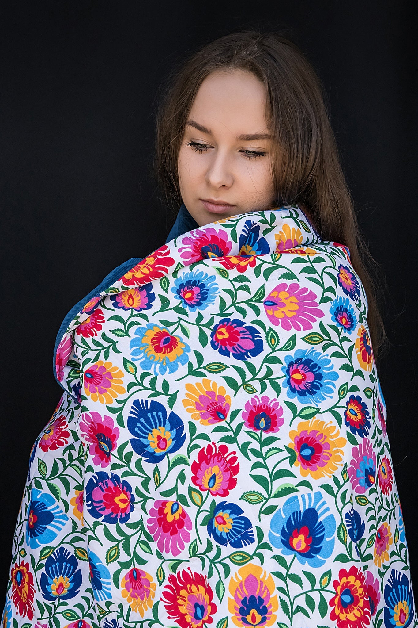 FOLK MINKY WEIGHTED BLANKET