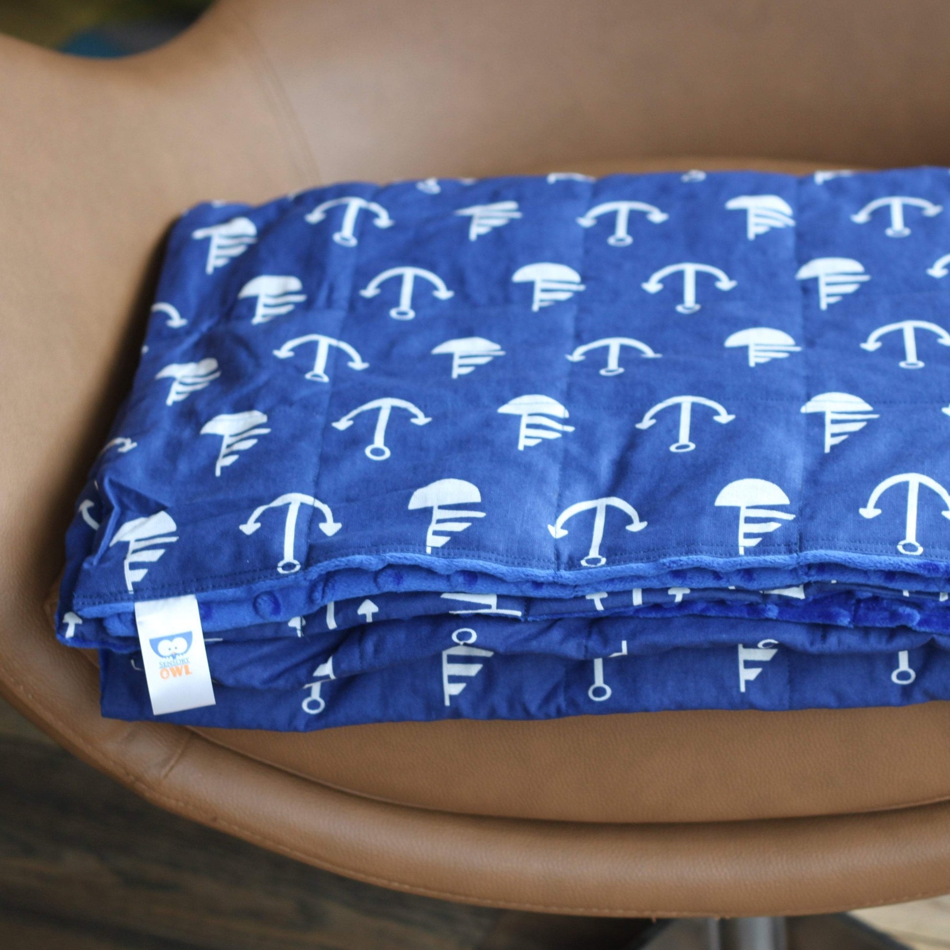 MARINE MINKY WEIGHTED BLANKET 